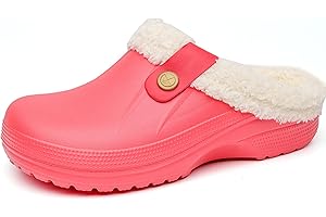 KINENGXI Pantofole Uomo Donna Invernali Zoccoli e Sabot All'aperto Caldo Pelliccia Ciabatte Morbido Impermeabile Scarpe da Giardino