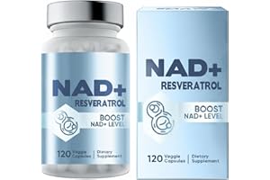 IVYACEN NAD+ 1000 mg Supplement, Reine Formel mit hoher Absorption, Fördert den zellulären Energieumsatz, Reparatur und Anti-Aging, Steigert die Vitalität und Allgemeine Gesundheit, 120 Kapseln