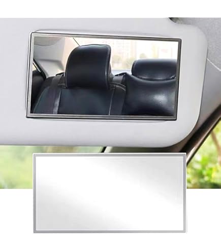 Auto Makeup Spiegel 2 Stück - Selbstklebend Für Sonnenblende & Sitzlehne