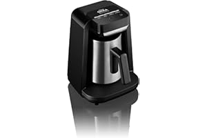 ARZUM OKKA OK0012-RK Rich Spin M Turkish Coffee Machine, Milk Turkish Coffee Function, system zapobiegania przepływowi, chrom