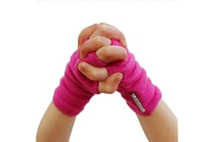 Anna Falcke Kids fingerless gloves | thermal unisex toddlers hand warmer with thumbhole (1-3yrs)