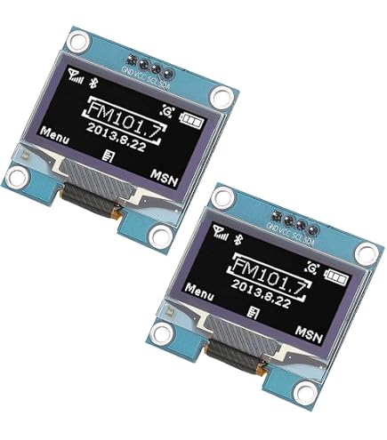 Bamberg Modulo OLED 1.5 Pollici SH1107 – Schermo 128x128 I2C, Interfaccia IIC A 4 Pin, Alimentazione 3-5V, Perfetto Per STM32 E 51
