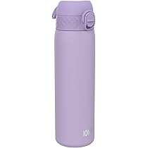 ION8 Waterfles 500 Ml – Felroze, Lekvrij, Met Flipdeksel, Vaatwasserbestendig, BPA-vrij, Gemaakt Van Plantaardig Recyclon, Past In Bekerhouder