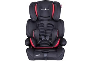 Cozy N Safe Logan Group 1/2/3 (9kg-36kg, 9 Months - 12 Years), Forward Facing Child, Toddler Car Seat (Red)