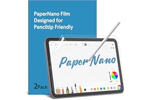 MOBDIK 2 Pièces Papier Protection Écran pour iPad Mini 7 (A17 Pro 2024) & iPad Mini 6 (8.3 pouces, 2021) Dessiner Comme sur Papier, Antireflet, Compatible avec Apple Pencil