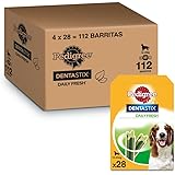 Pedigree Dentastix Fresh 112 Snack per la Igiene Orale (Cane Medio 10-25 kg) 180 g 28 Pezzi - 4 Confezioni da 28 (112 Pezzi t