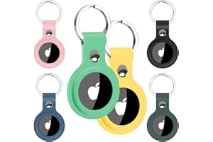 Alyvisun Porta AirTag [6 pacchi], Portachiavi AirTag Custodia Colorato Silicone