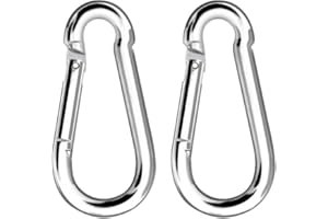 VGEBY Mousquetons Grande Charge Max 150kg / 330lb en Alliage de Zinc pour Balançoire Hamac Escalade (Kit de 2pcs) ……