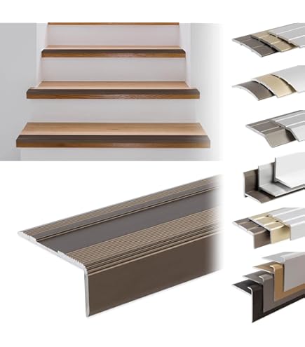 Profilo Angolare Alluminio Per Piastrelle - Set 2 Pezzi Da 135cm Per Bordi E Scale - Foto 11