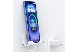 HomeMount Soporte de Pared para teléfono, Tira Adhesiva Manos Libres para Dormitorio, Sala de Estar, Cocina, Compatible con Todos los teléfonos o Mini iPad