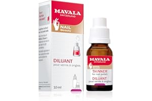 Mavala - Diluant pour Vernis à Ongles Trop Épais - Produit de Manucure Fluidifiant Efficace - Bouchon Doseur - Format 10ml Économique - Flacon Recyclable - 10ml