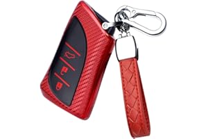 HIBEYO Smart - Carcasa para Llave de Coche para Lexus UX200 UX250h UX260h ES200 ES260 ES300h ES350 LS500H LX570 RX450h, Color Rojo