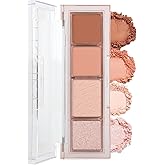 MISSHA Yoğun Pigmentli Mat ve Işıltılı Tonlar Barındıran 4'l&uuml; Far Paleti Day Vibe Palette No:2 Bouncy Coral