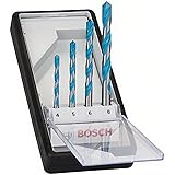 Bosch Professional Accessories 2607010521" Robust Line CYL-9" Multi-Purpose Drill Bit-Set, Silver, Set of 4 Pieces
