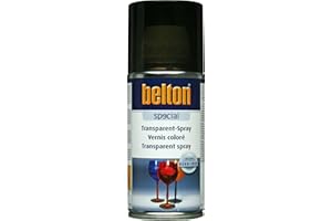 Unbekannt Bombe de vernis coloré - Noir - Semi-transparent - Verre - Plastique - Belton - 150ml