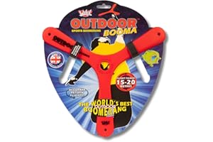 Wicked Booma d'extérieur | Le Meilleur Boomerang Sportif au Monde | Design avancé à Trois Lames pour Un vol de Retour Stable et précis | Rouge, WKOUT-R