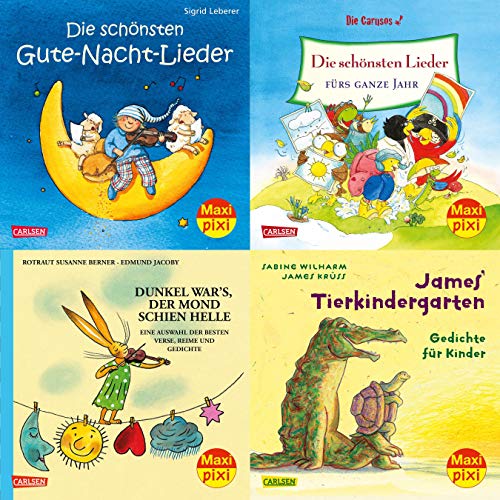 Maxi-Pixi-4er-Set 61: Die schönsten Reime und Lieder (4x1 Exemplar) (61)