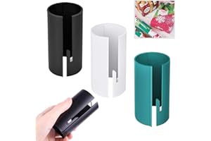 Ledeak 3 Pièces Coupe Papier d'Emballage, Portable Coulissante Emballage Cutter Craft Coupons Étiquettes Cartes Artisanat Rouleau Outils Noël DIY Cadeau