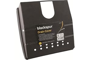 Garden Mile Plastic Drain Cover - Outside Black Gutter Drain Guard, Easy Blockage Leaf Free Garden Drainage Grates, Outdoor Drain Cover to Stop Leaves, Stones, Debris from Clogging