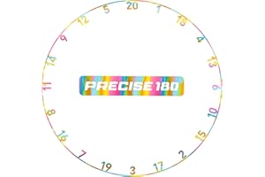 ‎PRECISE180 Precise180 - Onepiece Zahlenring - Premium Dartzahlenring aus 2mm dicken Stahl - 16 Farben - Dartscheiben Nummernring - Dartzubehör