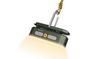 BougeRV Camping Light Rechargeable, 3200mAh Bivvy Light, Portable Motion Sensor Light, Camping Lamp for Tent, IP65 Waterproof for Outdoor, Power Outages, Shed, Fishing, Hiking(Dark Green)