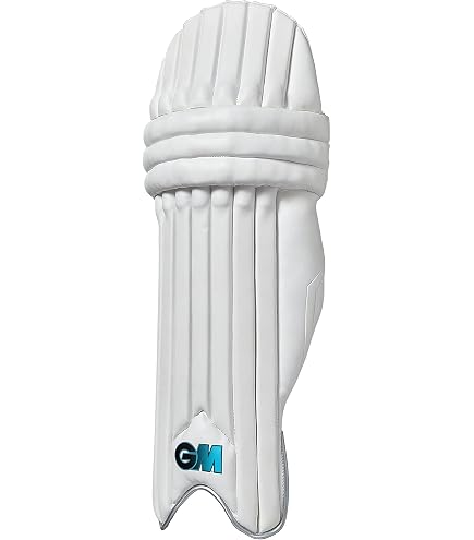 DSC Spliit 5000 - Gambale Da Cricket Bianco Per Adulto Destro - Protezione In Schiuma E PVC, Cinturino 2,5 Cm