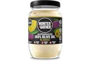 Hunter & Gather Olive Oil Mayonnaise 630g | Made with Olive Oil & British Free Range Egg Yolk | Paleo, Keto, Sugar and Gluten Free Olive Oil Mayo