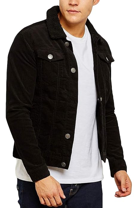 brave soul denim jacket with borg collar