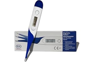 IEA Medical Digitales Fieberthermometer, flexible Spitze, Fieberthermometer Baby, Fiebermesser, Thermometer Fieber, Fiebermessgerät, Thermometer Baby