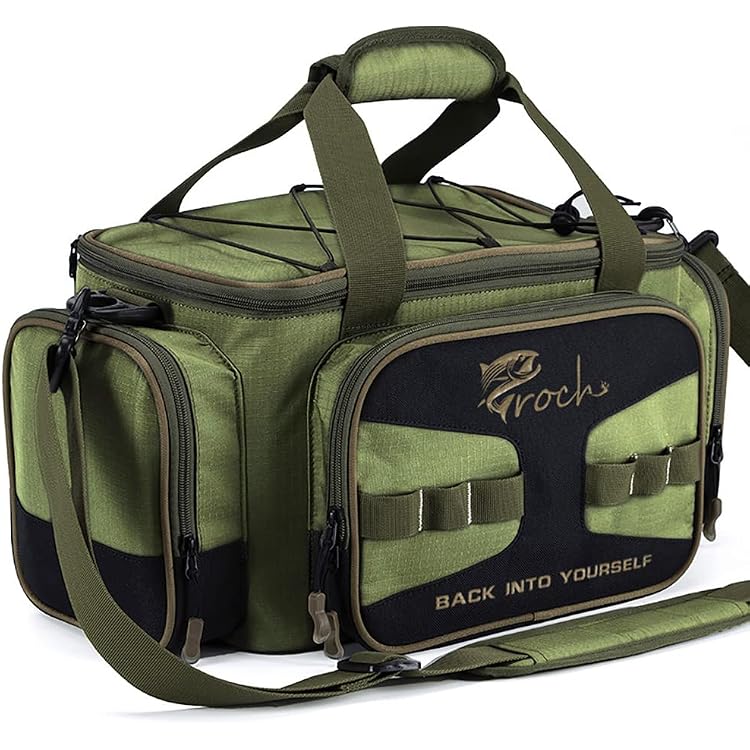Bassdash Angeltasche Schultertasche - Wasserabweisend Mit Regenhülle Für Angelausrüstung