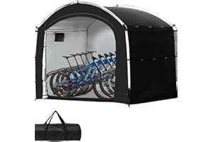 HOLDONELIGHT Bike Storage Shed Tent,Outdoor Portable Bicycle Storage Sheds with 210D Oxford Fabric PU4000 Waterproof for 2/3/4/6/8 Bikes,Bike Covers Shelter for Motorcycle,Garden Tools,Toys,Lawn Big