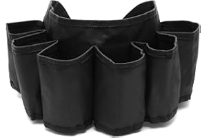 FL HUA Cintura per Birra Portatile con 6 Tasche, Cintura per Bottiglie di Birra in Nylon per Feste, Cintura Porta Birra per la Pesca e L'escursionismo