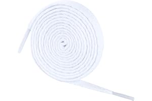 knardo 2 PAIRS 4 Laces for Trainers, 8mm Wide Flat Shoelaces, replacement Shoe Laces for Trainers, Convers, High Top converse, Running Shoes, Suitable for Kids, Men and Women.