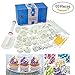 Produktbild 68 PCS Fondant Ausstechformen Set, Kuchen Ausstecher Dekoration Set Backen DIY Stempel Zubehör mit Modellierwerkzeug, Glätter, Rollstab