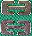 2x Gated Buckle Locking Clip Car Seat Belt Safety Harness Baby Child Kid S