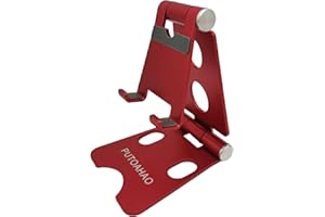 PUTOAHAO Rouge Support Telephone,Support Téléphone Bureau,Pied pour Telephone,Support Smartphone,Support de Telephone,Support pour iPhone 14 13 12 Pro Max Mini Plus,Huawei,Samsung,Xiaomi