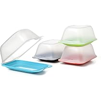 Aufbewahrungsboxen Für Halbes Obst & Gemüse – 4-teiliges Silikon-Set Für Avocado, Zwiebel, Zitrone & Tomate