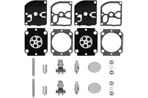 ZAMDOE RB-155 Carburetor Repair Kit Replace for ZAMA RB-155 RB-164 fits for ZAMA C1M-S141 C1M-S142 C1M-S144 C1M-S145 C1M-S146 C1M-S151 Carburetor for STIHL BG66 BG86 Blowers, FS56, FS50 Strimmers