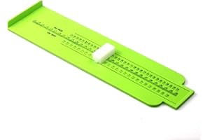 Cathcart Elliot Mesureur de pied vert précis pour enfants et adultes EU 17-51 et UK 2-15, Vert, Taille unique