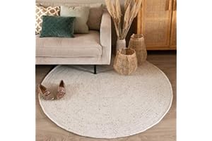 ‎FRAAI | HOME & LIVING FRAAI | Home & Living Wollteppich Rund - Wise Grau Meliert 367 - Wolle - Flachgewebe - Einfarbig - Skandinavisch - Wohnzimmer, Esszimmer, Schlafzimmer - Carpet