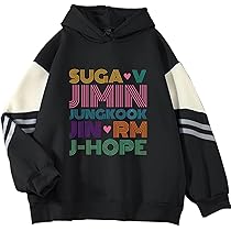 Dolpind Sweat à Capuche Kpop Love Yourself Suga Jimin Jung
