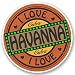 Produktbild 2 x 10cm/100mm Ich liebe Havanna Kuba Vinyl SELBSTKLEBENDE STICKER Aufkleber Laptop reisen Gepäckwagen iPad Zeichen Spaß #5013