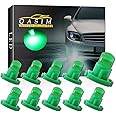 Qasim 10x T4.2 Bulbs COB LED 1SMD Green for Auto Dashboard Instrument Speedometer Gauge Instrument Panel Light DC12V
