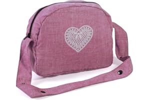 Bayer Chic 2000 853-62 Bayer Chic 2000 torba do przewijania lalek, akcesoria dla lalek, torba dla lalek, dżinsy, różowa