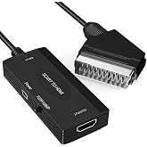 Microcase SCART Giriş HDMI &Ccedil;ıkış Tak &Ccedil;alıştır D&ouml;n&uuml;şt&uuml;r&uuml;c&uuml; Full HD G&ouml;r&uuml;nt&uuml; Adapt&ouml;r&uuml; AL5764
