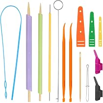 Quick Turn Fabric Set, 3 Sizes Quick Turn Fabric Tube Turners With 2...