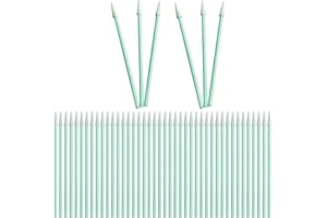 YIHECWY 100 Pieces Dust Free Foam Swabs - Anti-Static Swabs with Tapered Tips for Inkjet Printers, Print Heads, Cameras and Optical Lenses