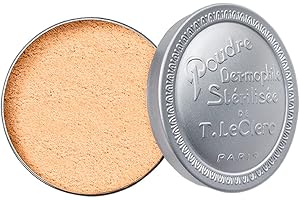 T. LECLERC PARIS 1881 T. LeClerc - Poudre Libre Matifiante - 25g - Poudre de riz Visage Longue Tenue, Poudre Matifiante Pour Tout Type de Peau, Fini Mat et Contrôle la Brillance - Made in France et Vegan - 01 Abricot