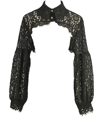 Vepoty Frauen Tüll Fake Kragen – Schwarze Rüschen-Halskrause, Verstellbar, Für Cosplay & Partys, 40 Cm Umfang