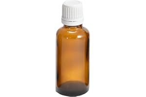 MV-Versand 10 x 30ml Apothekerflaschen aus UV-Schutz Glas | mit Schraubverschluss | Medizinflaschen | UV-Schutz Braunglas